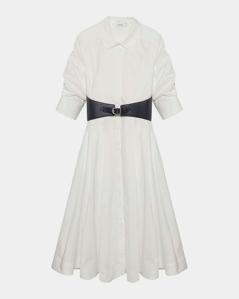 Olson Belted Midi Shirtdress